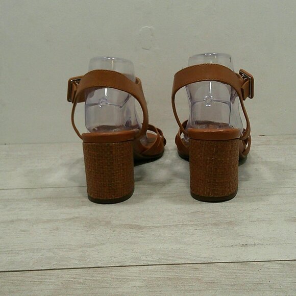 Vionic Peony Casual Comfort Leather Woven Chunky Sandals Size 10 - Picture 9 of 12